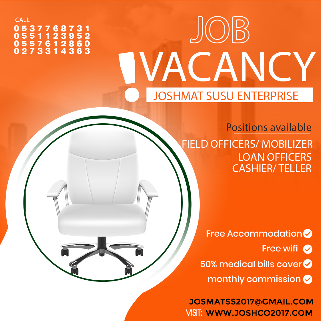 job vacancy at esiama, job vacancy at joshmat, job vacancy at joshco
